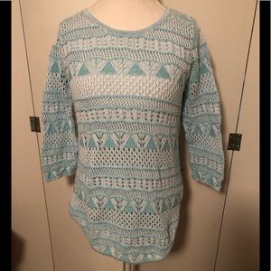 Pale blue sweater - L